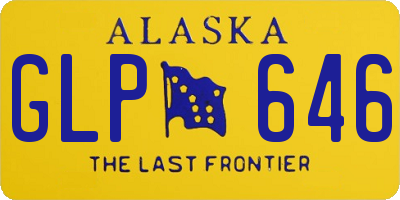 AK license plate GLP646