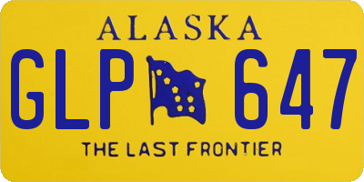 AK license plate GLP647