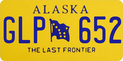 AK license plate GLP652