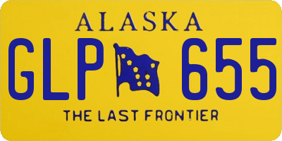 AK license plate GLP655