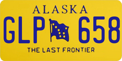 AK license plate GLP658