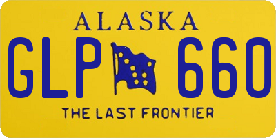 AK license plate GLP660
