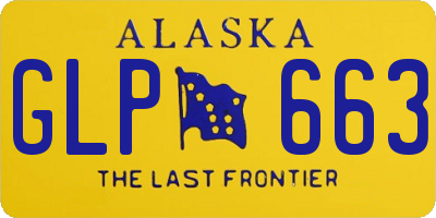 AK license plate GLP663