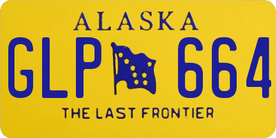 AK license plate GLP664