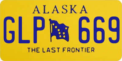 AK license plate GLP669