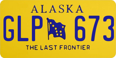 AK license plate GLP673
