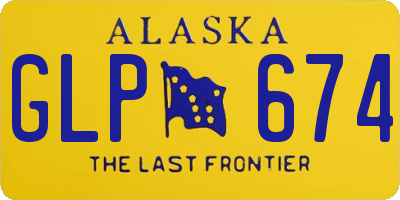 AK license plate GLP674