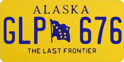 AK license plate GLP676