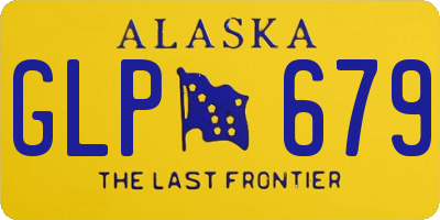 AK license plate GLP679