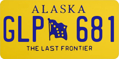 AK license plate GLP681