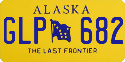 AK license plate GLP682