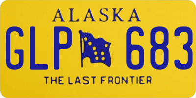 AK license plate GLP683