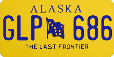AK license plate GLP686