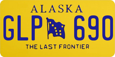 AK license plate GLP690