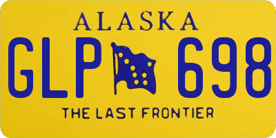 AK license plate GLP698
