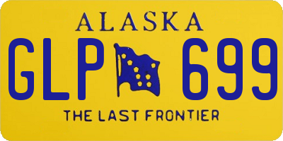 AK license plate GLP699