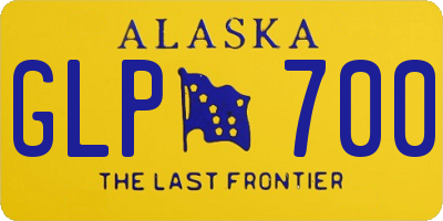 AK license plate GLP700