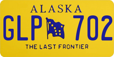 AK license plate GLP702