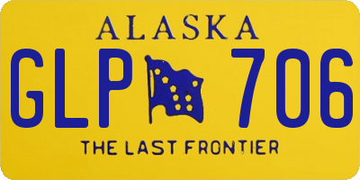 AK license plate GLP706