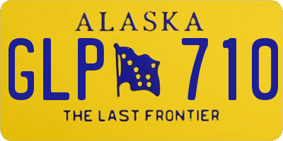 AK license plate GLP710