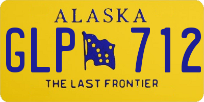 AK license plate GLP712