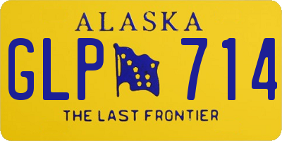 AK license plate GLP714