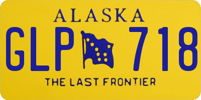 AK license plate GLP718