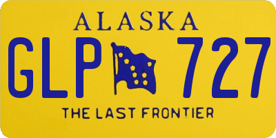 AK license plate GLP727