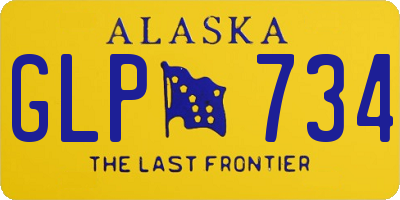 AK license plate GLP734