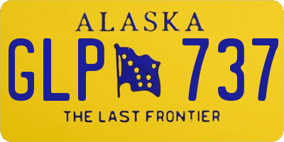 AK license plate GLP737