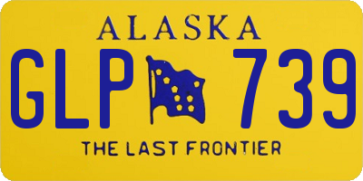 AK license plate GLP739