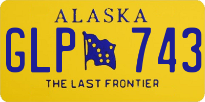 AK license plate GLP743