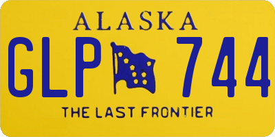 AK license plate GLP744