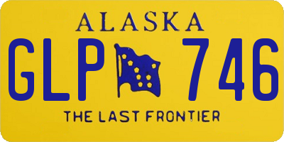 AK license plate GLP746