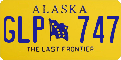 AK license plate GLP747