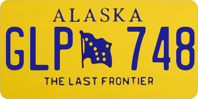 AK license plate GLP748