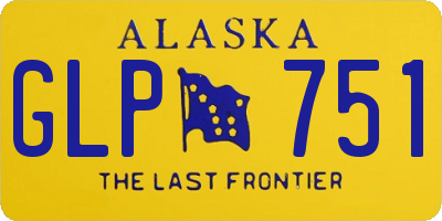 AK license plate GLP751