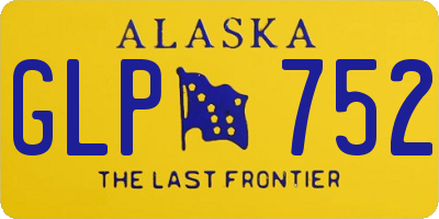 AK license plate GLP752