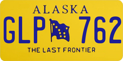 AK license plate GLP762