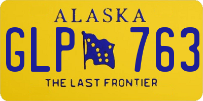 AK license plate GLP763