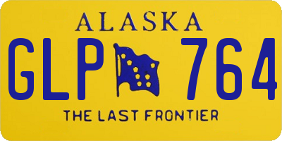 AK license plate GLP764