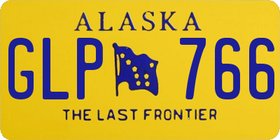 AK license plate GLP766