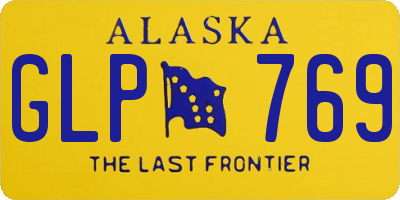 AK license plate GLP769