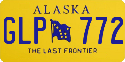 AK license plate GLP772