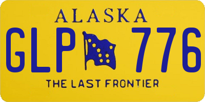AK license plate GLP776