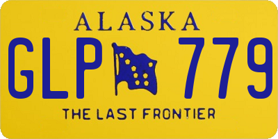 AK license plate GLP779