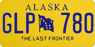 AK license plate GLP780