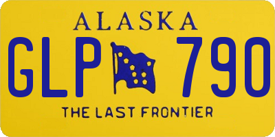 AK license plate GLP790