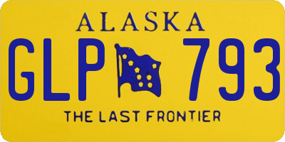 AK license plate GLP793