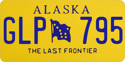 AK license plate GLP795